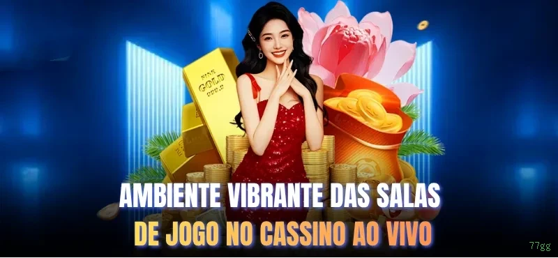 Imagem promocional da 77gg mostrando a plataforma e suas vantagens